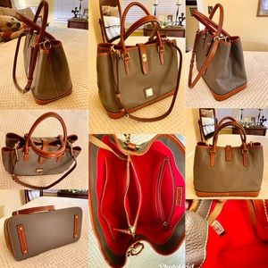 Dooney & Bourke Pebble Leather Perry Satchel